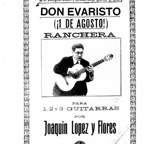 Don evaristo (!l de agusto), rancheria para 1,2 y 3 guitarras
