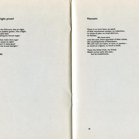 "Night Prowl" and "Vacuum" in Take No Prisoners by Ray Durem