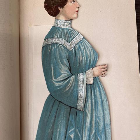 Paper mannequin from Woman in Girlhood, Wifehood, Motherhood. RG121 .S67
