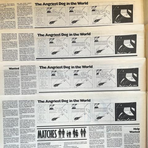 Series of panels from "The Angriest Dog in the World", 1989. NX1 .R42