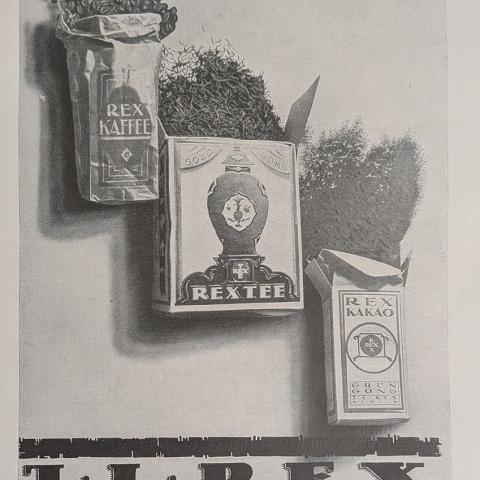 Advertisement for J.L. Rex coffee and tea