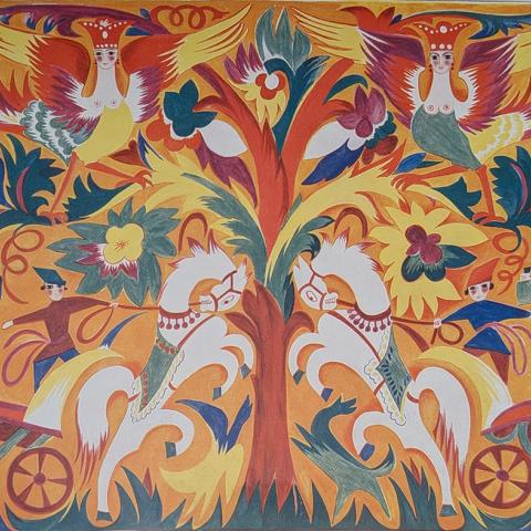 Painting by Nathalie Gontcharoff, undated