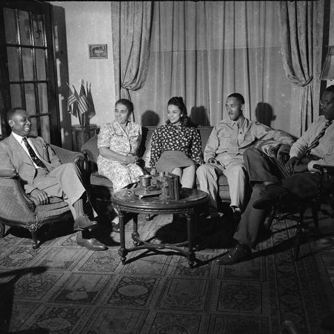 Cecil Poole (second to the right) and Family, 2.38a, Box 1, Folder 3