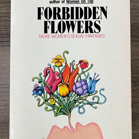 Cover of "Forbidden Flowers" by Nancy Friday, a Special Collections items used by Alex