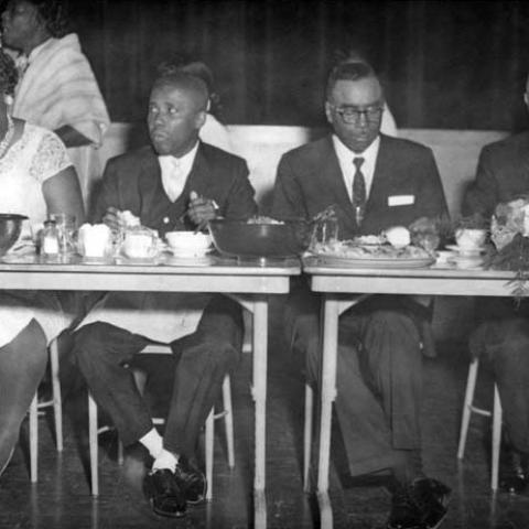 Mortgage burning banquet for Calvary Baptist Church of Pacoima, January 1963