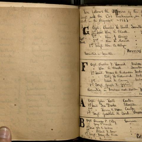 Roster of officers, 4th Regiment, Massachusetts Infantry, page two, with commentary