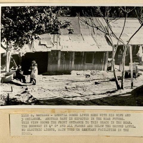 Photograph of a run-down shack