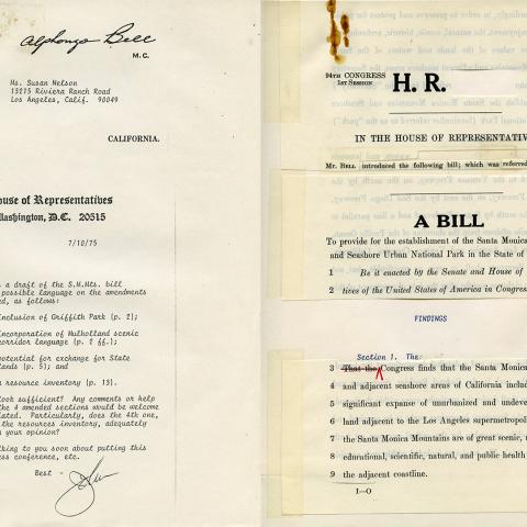 Santa Monica Mountains Senate Bill, July 10, 1975