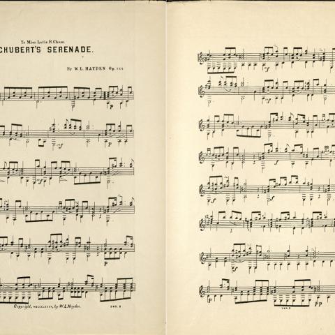 Schubert's Serenade (W. L. Hayden's arrangement for guitar)