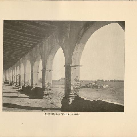 Corridor, San Fernando Mission.