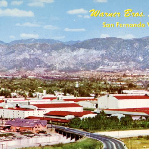 Warner Brothers Studios, Burbank, postcard