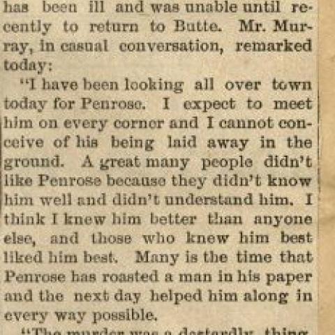 “Tribute from a friend.” Sam Hayes Scrapbook