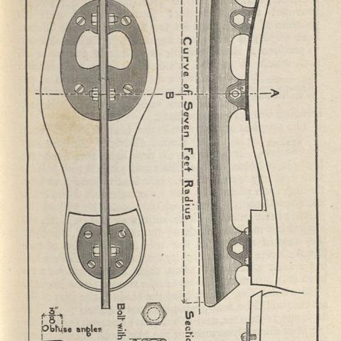 Illustration, a skate boot from Figure-Skating: Simple and Combined