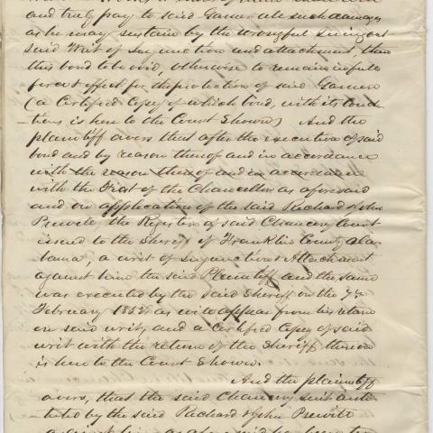 Page 2 of Summon of Richard Prewitt and John Prewitt to appear in court