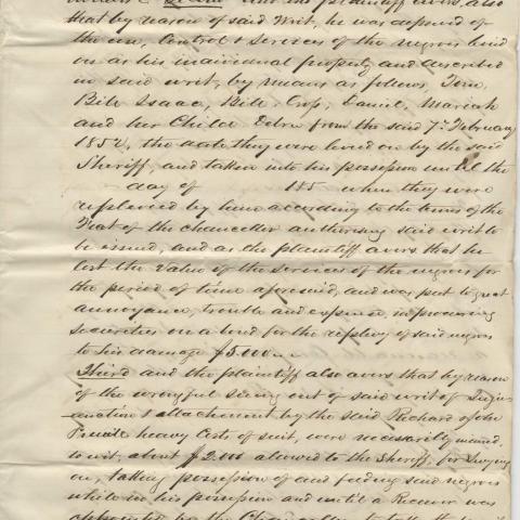 Page 5 of Summon of Richard Prewitt and John Prewitt to appear in court