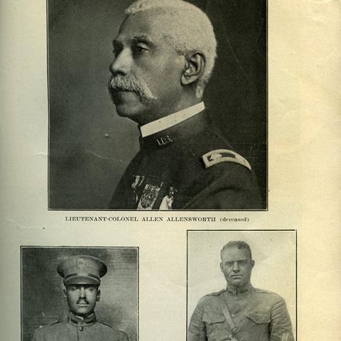 Lieutenant Colonel Allen Allensworth, Dr. Leonard Stovall, Lieut. Jesse Kimbrough
