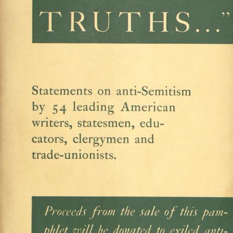 Cover, We Hold These Truths... 