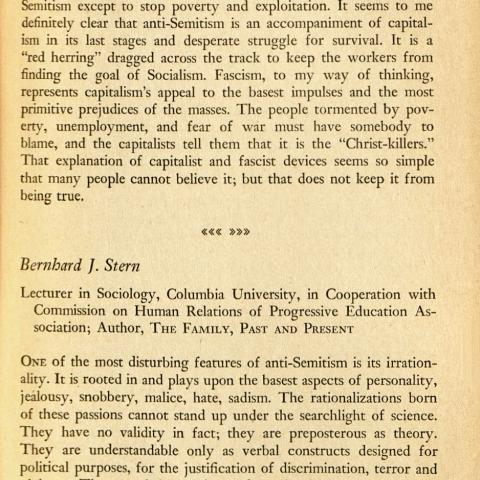 Upton Sinclair's statement in We Hold These Truths... 
