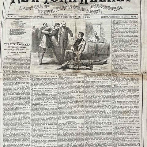 Front page of October 16, 1876 issue