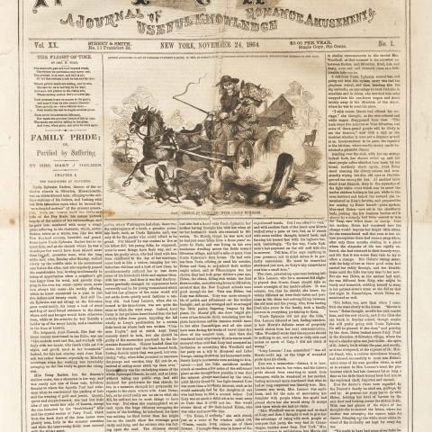Front page of November 24, 1864 issue