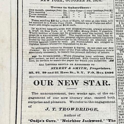 Masthead from October 16, 1876 issue