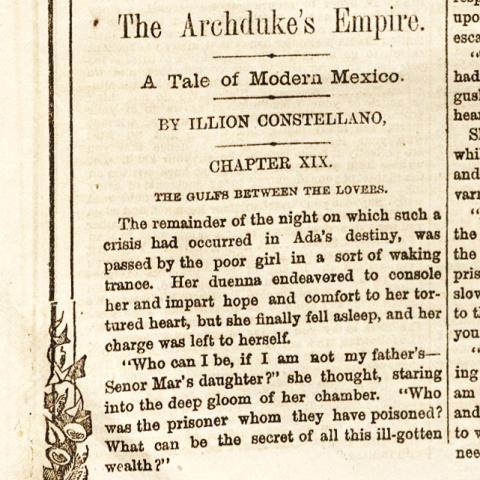 "Ada Mar, or, the Archduke's Empire: A Tale of Modern Mexico," November 24, 1864 issue