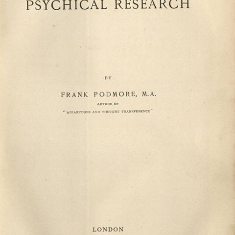 Title page, Studies in Psychical Research 