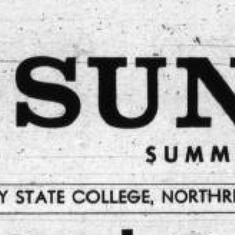 Summer Sundial banner from 1963 - Valley State Sundial Summer Edition