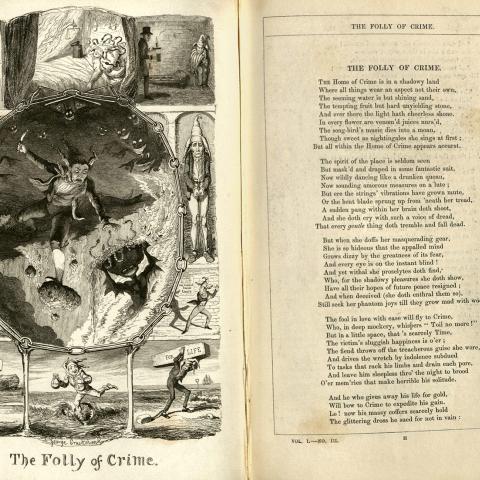 "Folly of Crime," George Cruikshank's Table-Book