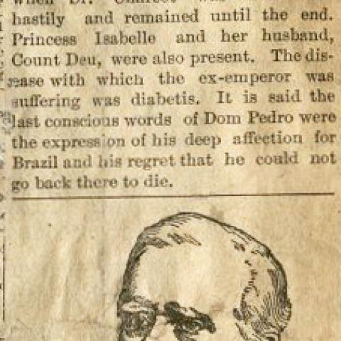 “Dom Pedro Dead.” Temperance Scrapbook