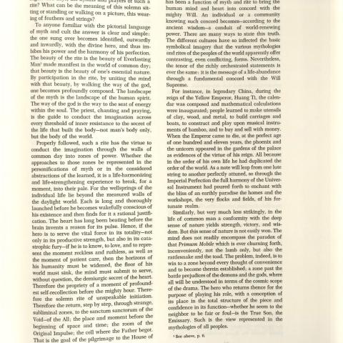 Text describing the hero in myth, page 33