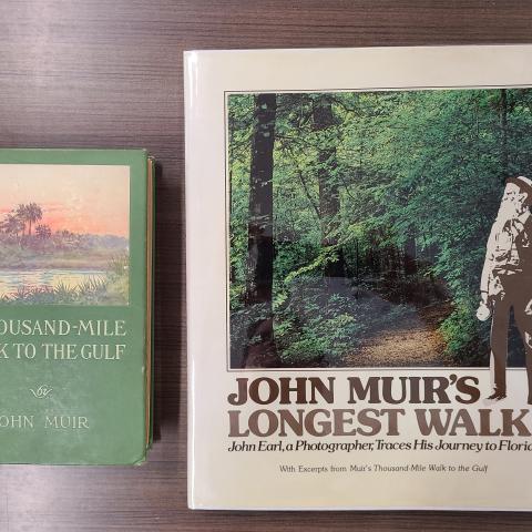 A Thousand-Mile Walk to the Gulf (F215 .M95) and John Muir’s Longest Walk (F215 .M94 1975)