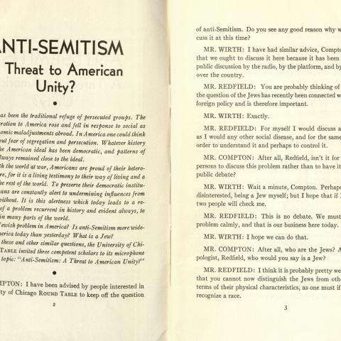 Pages 2-3 of Anti-Semitism: A Threat to American Unity?