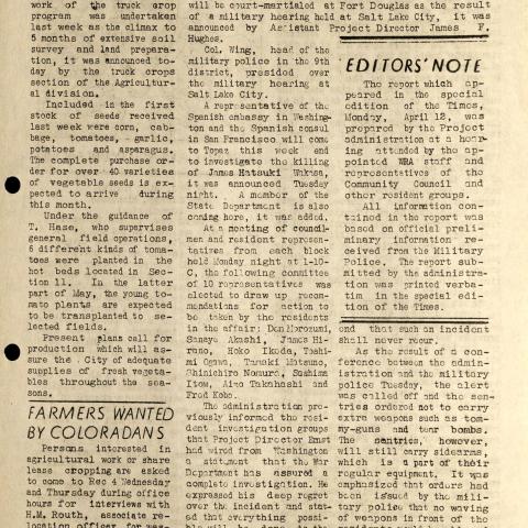 Topaz Times, April 13, 1943