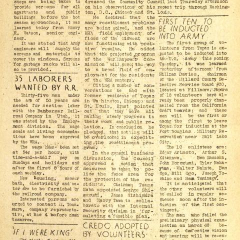 Topaz Times, April 27, 1943