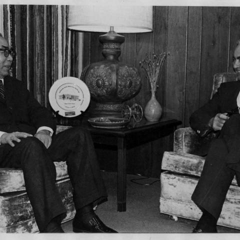 Chinese Ambassador Chai Zemin and James Cleary, November 1980