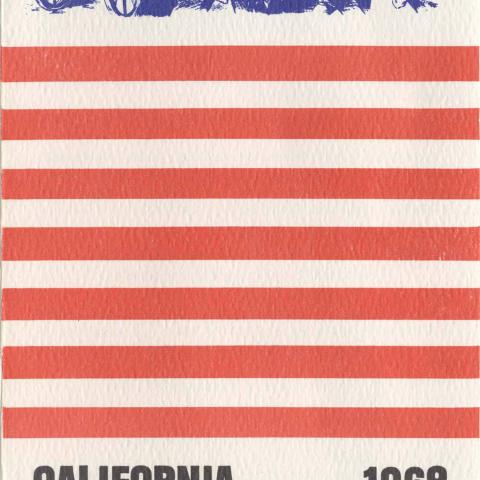 California Political Forum brochure, May 5-11, 1968. Vicki M. and Joann Semones Collection