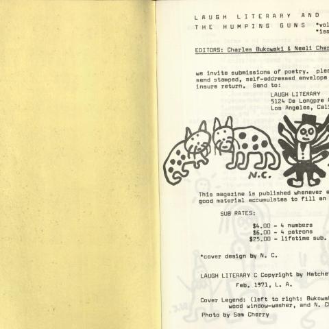 Title page of "Laugh Literary..." volume 1, number 3