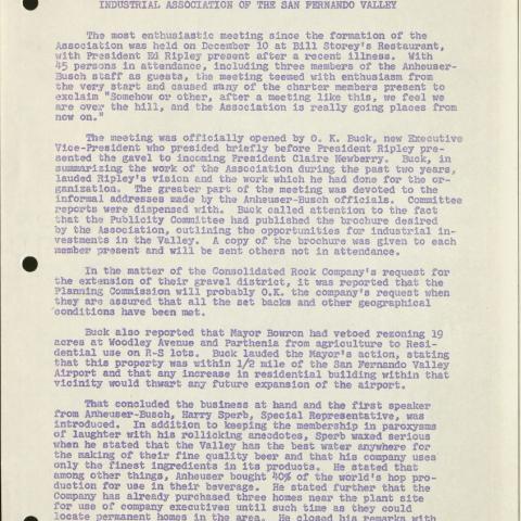 “...the Association is really going places from now on.” December 26, 1952