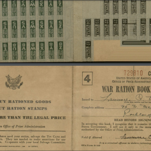 War Ration Book 4, WWII Rationing Collection