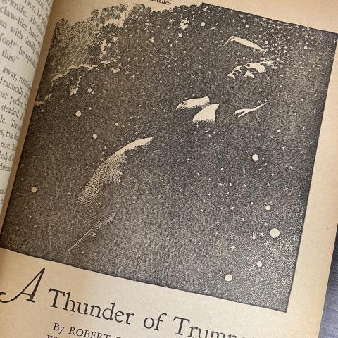 Illustration of a female body from Weird Tales vol. 32, no. 3, September 1938, PN3435. W53