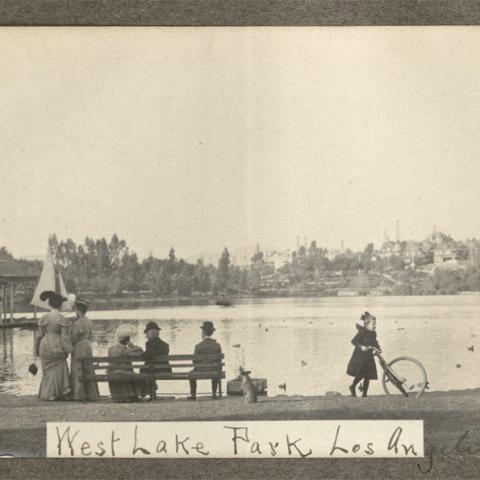 Westlake Park. Southern California Photograph Album, 1905