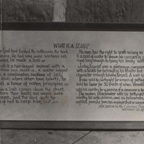What is a Scab? Los Angeles Newspaper Guild Collection