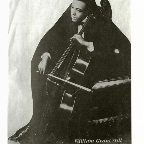 William Grant Still in 1921. Central Avenue-Its Rise and Fall: Including the Musical Renaissance of Black Los Angles, Bette Yarbrough Cox, ML 3556 .C75 1996