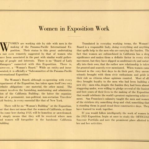 Several paragraphs written by the Directors in praise of the Woman’s Board