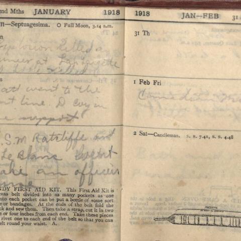 Note Ganong made about how an explosion killed an engineer