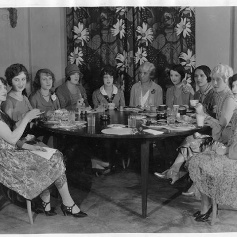  Hollywood Studio Club residents photograph, April 1927, Young Women's Christian Association of Los Angeles Collection, Los Angeles: On Film and On Record Exhibit