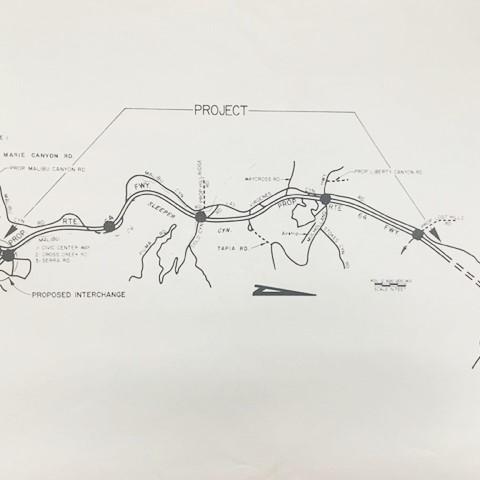 Map of Proposed Interchange for Project Route 64