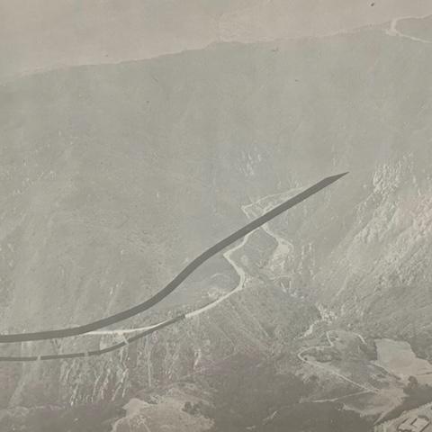 Photograph of Malibu with possible route markings