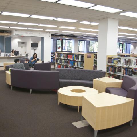 New configurable seating and the new reference desk.
